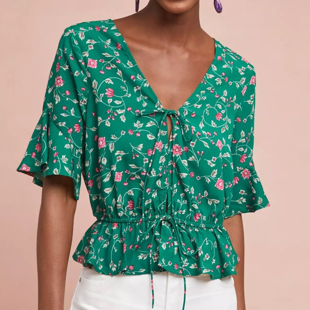 NWT Anthropologie | Moon River Eden Floral Blouse